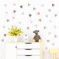 36pcs Heart Shape  Boho Style Wall Stickers