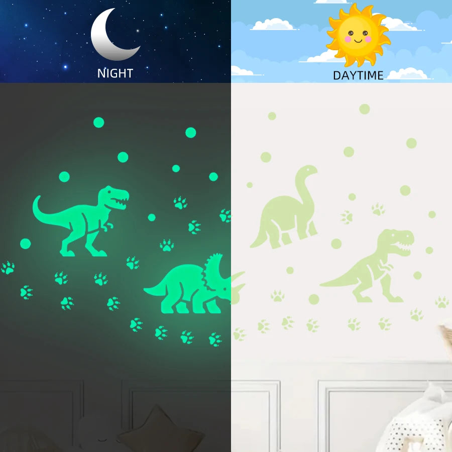 Glow in the Dark Dinosaur Wall Stickers