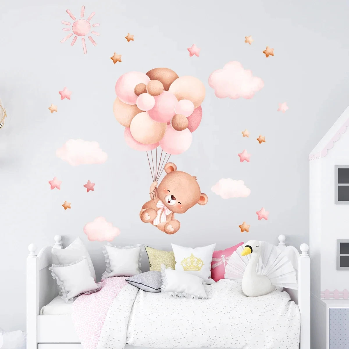 Balloon Bear Wall Sticker