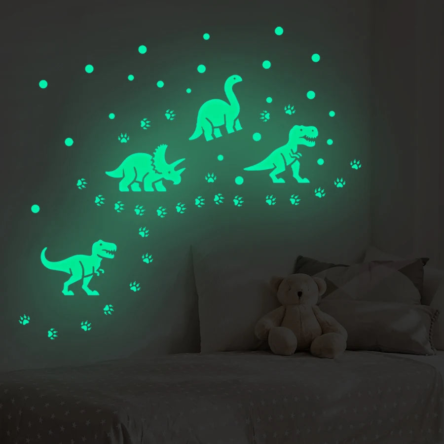Glow in the Dark Dinosaur Wall Stickers