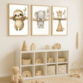 1/3pcs Cute Animal Wall Art Poster