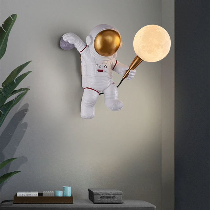astronaut wall lamp