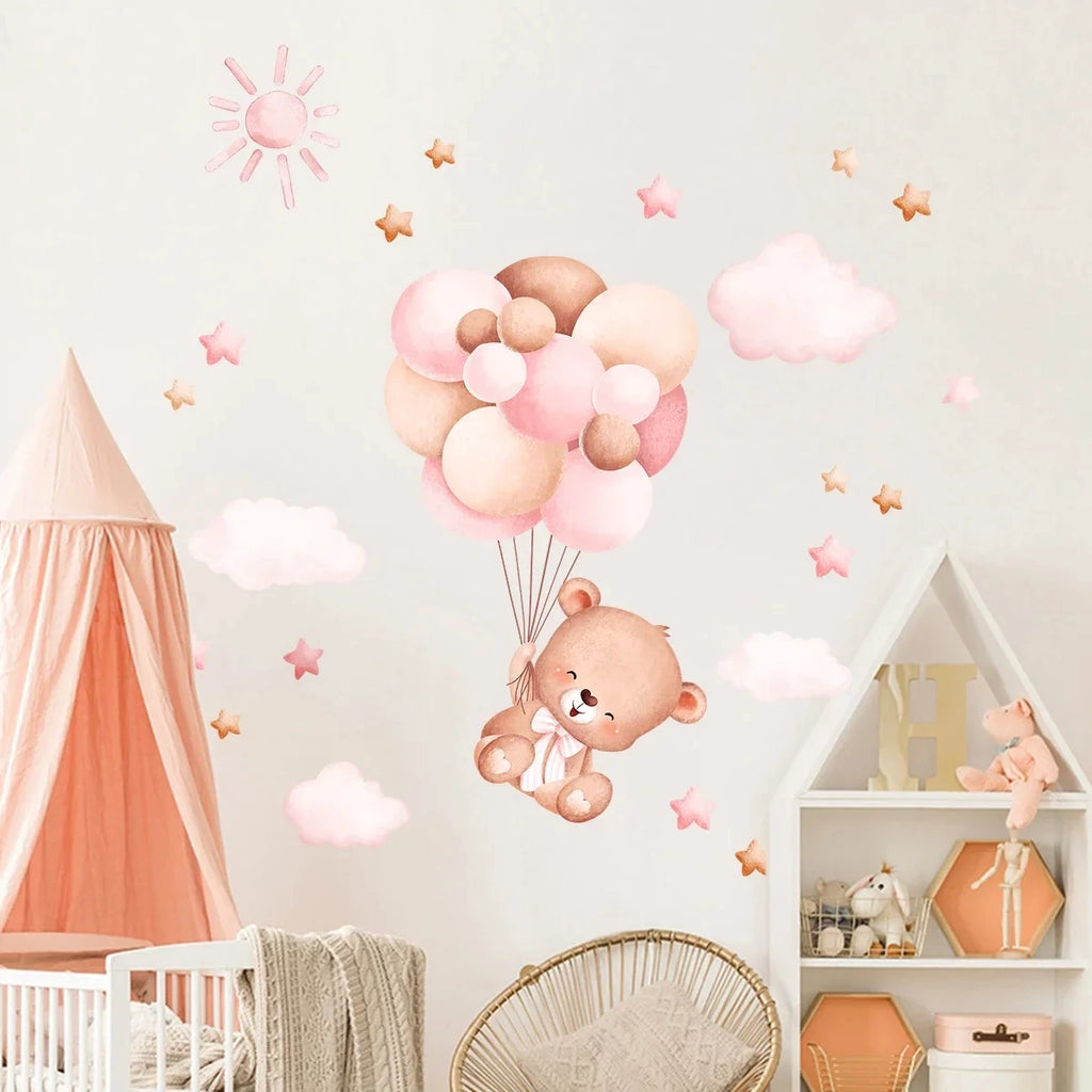 Balloon Bear Wall Sticker