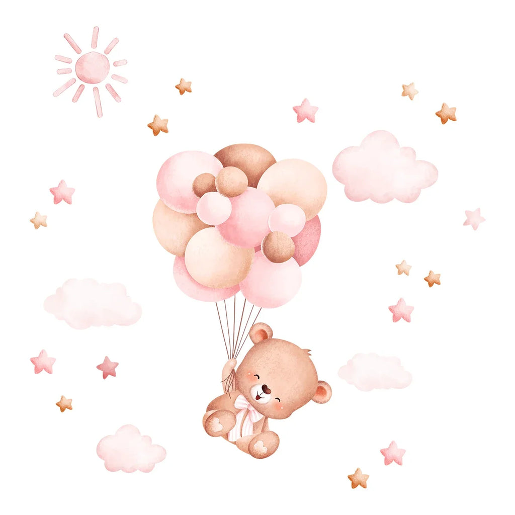 Balloon Bear Wall Sticker