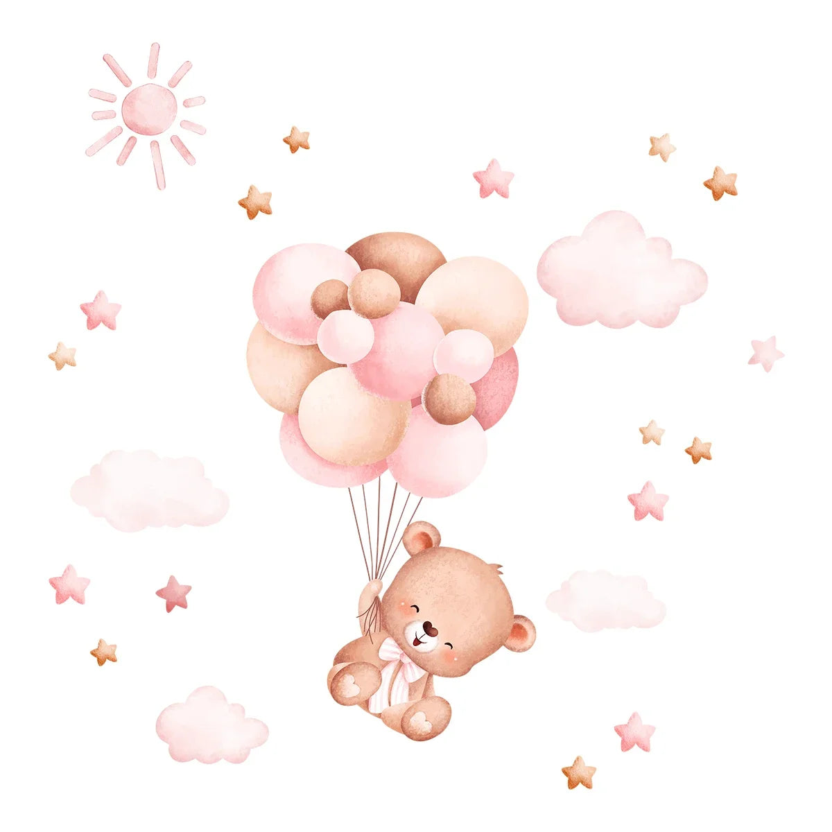 Balloon Bear Wall Sticker