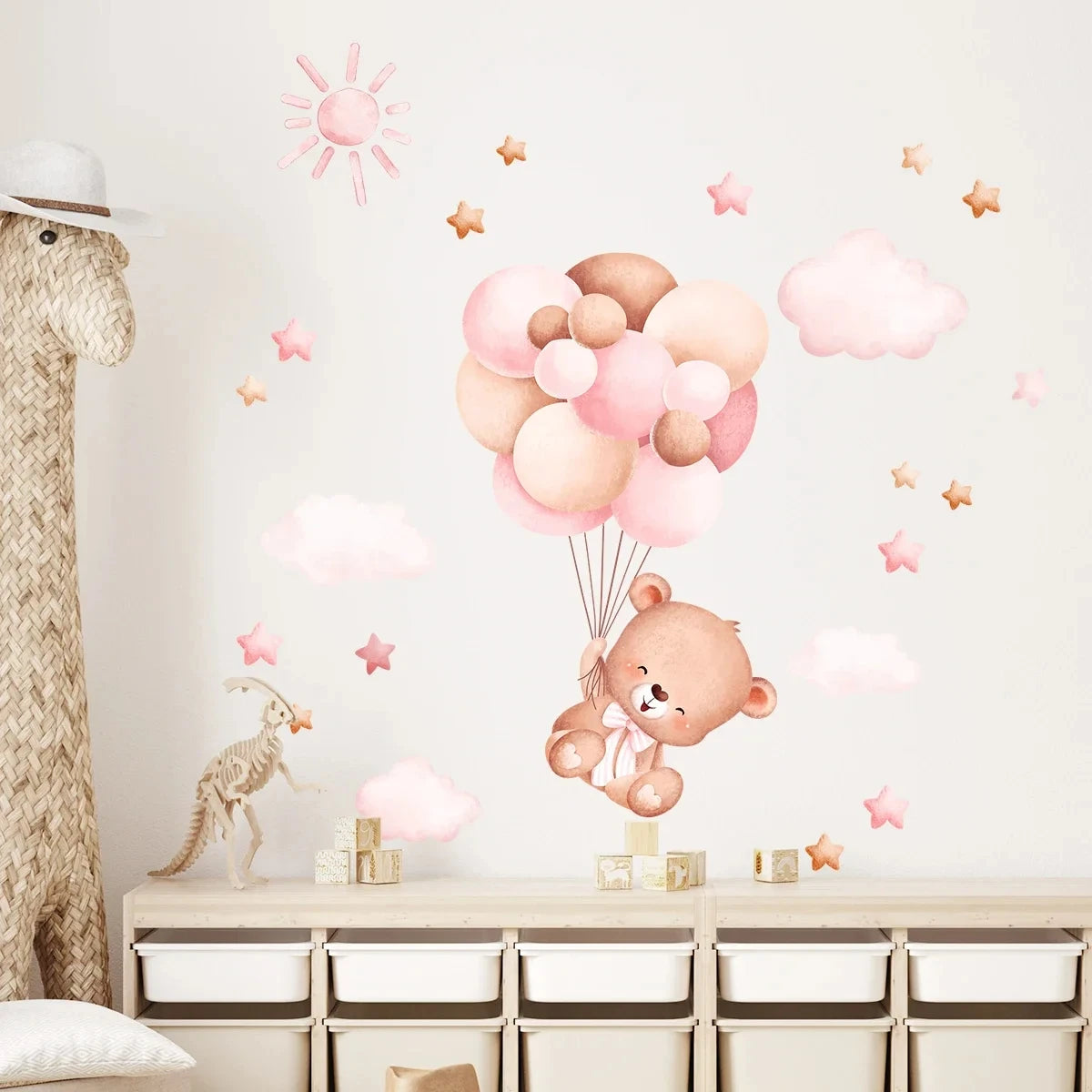Balloon Bear Wall Sticker