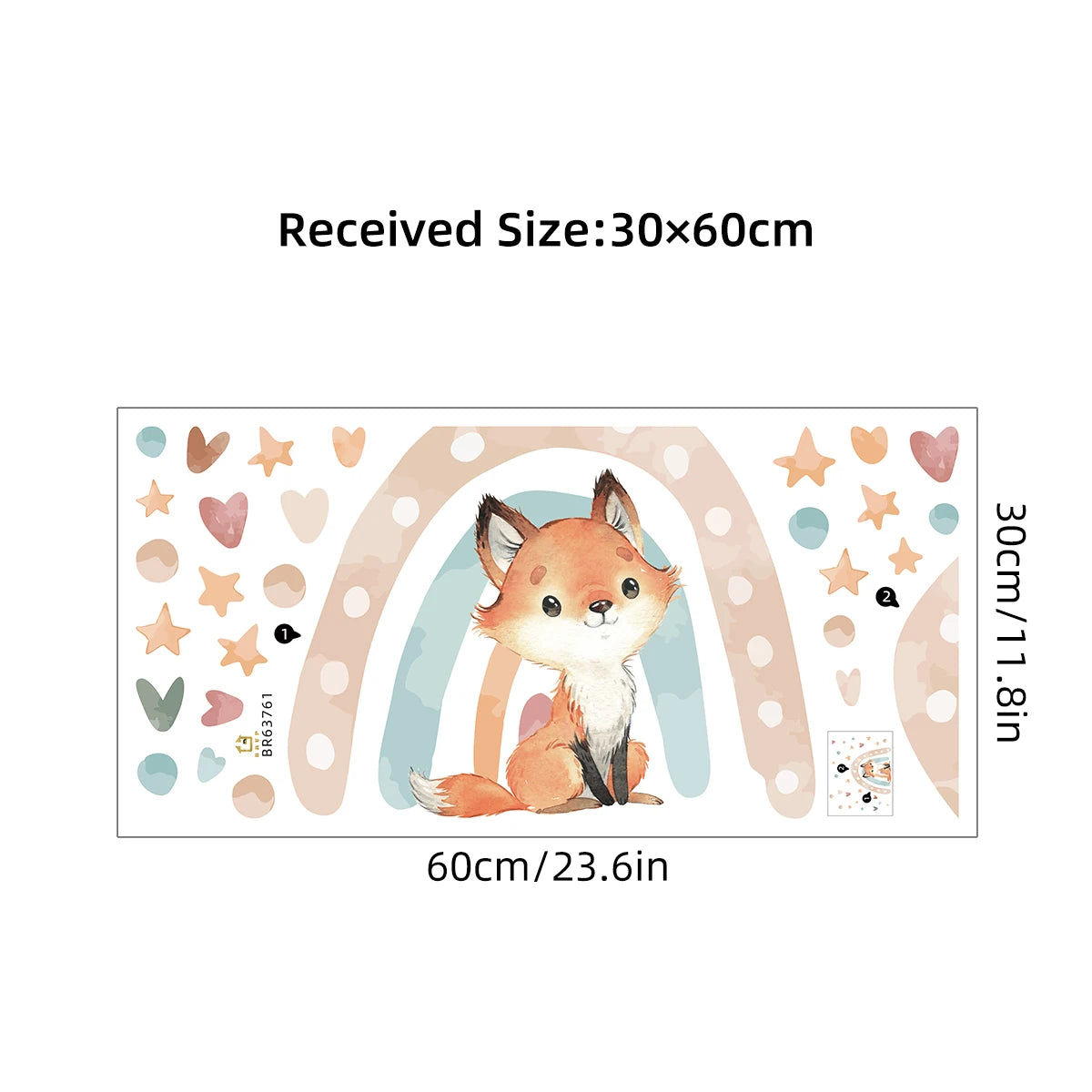 Cute Fox Wall Stickers