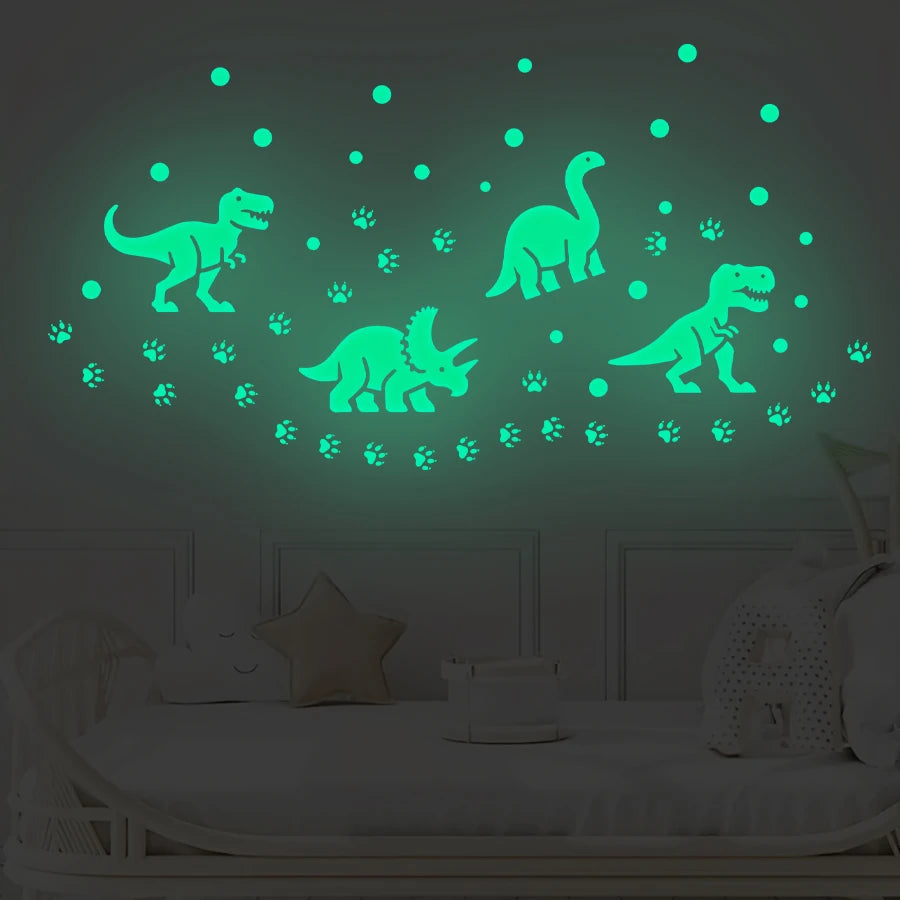 Glow in the Dark Dinosaur Wall Stickers
