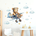 Adventure Pilot Bear Wall Sticker