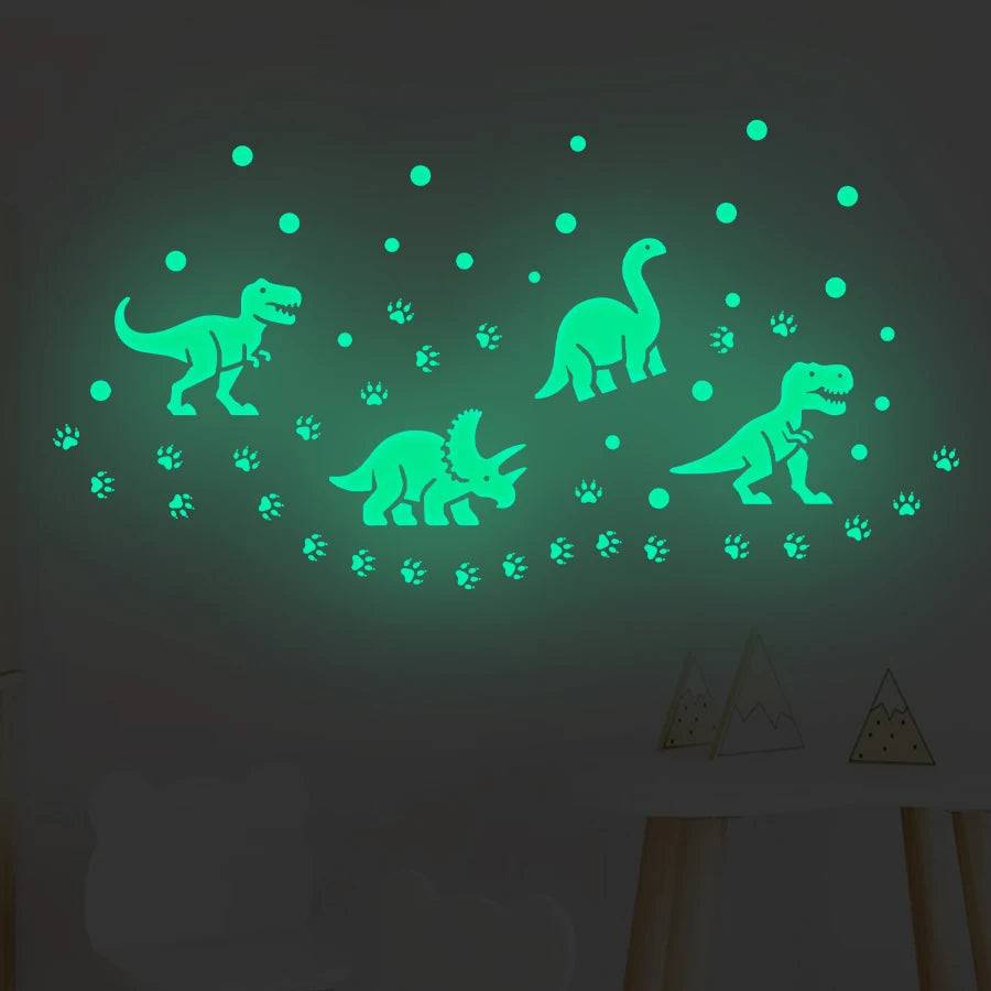 Glow in the Dark Dinosaur Wall Stickers