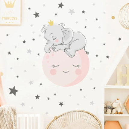 Sleeping Elephant, Glow in the Dark Wall Sticker